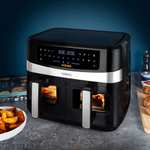 Tower T17100 Dual/Double Basket Air Fryer Vortx Vizion 9L (3 Year Warranty) 2600W, 10 Cooking Functions - £139 Delivered @ Wilko