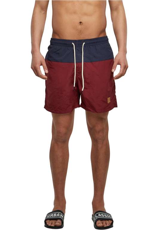 Urban Classics Block Swim Shorts Navy/Burgundy 5XL £9.64 at Amazon