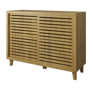 Sideboard with Sliding Doors - Mango Oak £60, free click and collect @ Homebase