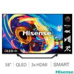 Hisense 58A7HQTUK 58 Inch QLED 4K Ultra HD Smart TV, 5 Year Warranty (Membership Required)