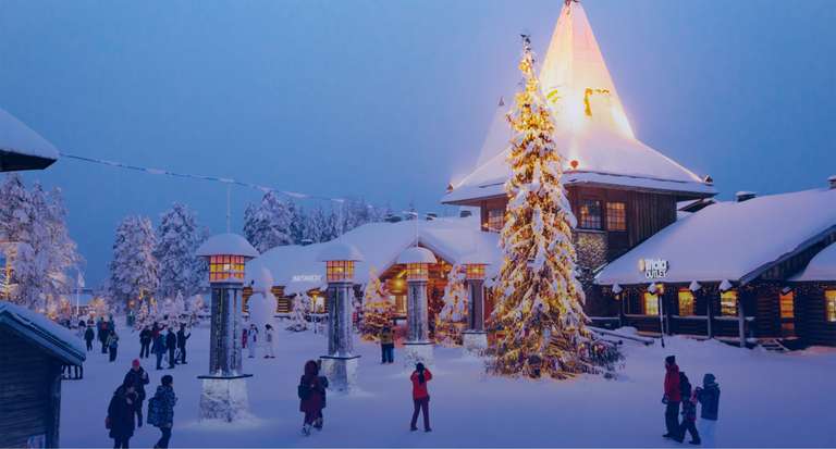 2 direct flights from London-Stansted to Rovaniemi (Finland), e.g. november 1st to 8th, via Ryanair