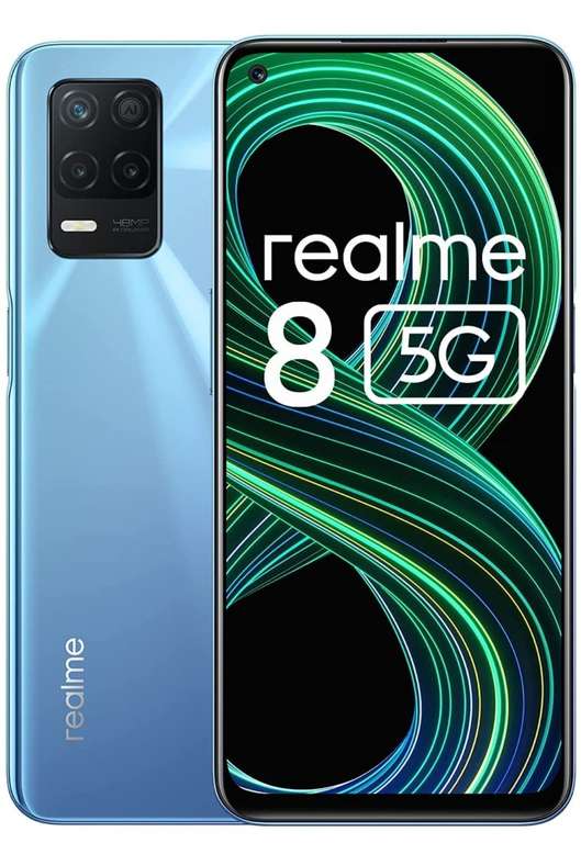 realme 8 5G 64GB 4GB Unlocked Smartphone with Dimensity 700 5G Processor, 90Hz 5000mAh NFC - £135.96 @ Amazon