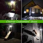 Solar Lights Outdoor, Claoner 128 LED Solar Motion Sensor Security Lights 4 pack £19.99 Sold by Claoner/FB Amazon