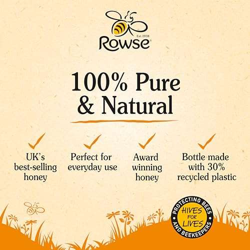 Rowse Honey, Squeezy bottle, 100% pure & natural, 680g