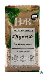 Organic Sunflower Seeds 2x500g - £3.20 click and collect at Holland and Barrett