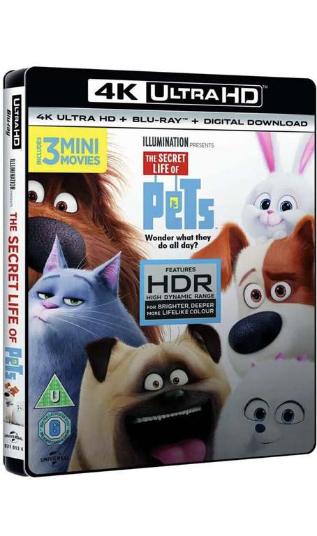 The Secret Life Of Pets (4K Ultra HD + Blu-Ray) Brand New Sealed, Sold By Entertainment Essential