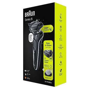 Braun Series 5 51-W1600s Electric Shaver with EasyClick Body Groomer Attachment, EasyClean, Wet & Dry, Rechargeable, Cordless Foil Razor