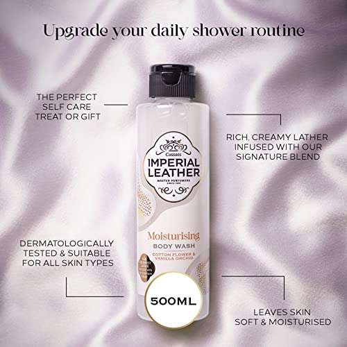 Imperial Leather Moisturising Shower Gel - Cotton Flower & Vanilla Orchid Fragrance (4 x 500ml) - £2.62 / £2.49 subscribe & save @ Amazon