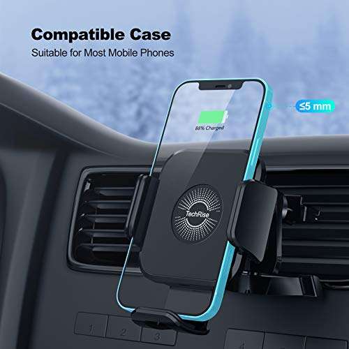 Wireless Car Charger, TechRise 10W Wireless Charger Phone Holder 2 in 1 £9.99 Sold by TECKNET and Fulfilled by Amazon