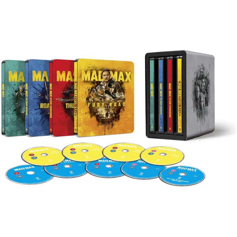 Mad Max Anthology - 4K Ultra HD Zavvi Exclusive Steelbook Collection £49.99 (+£1.99 delivery) @ Zavvi