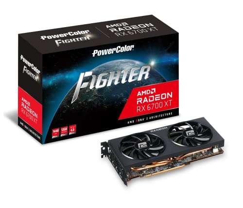Powercolor Fighter AMD Radeon RX 6700 XT £348.99 via Amazon US on Amazon
