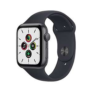 2021 Apple Watch SE (GPS, 44mm) - Space Grey Aluminium Case with Midnight Sport Band - Regular £218.40 @ Amazon