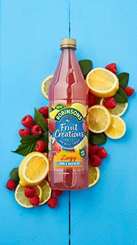 2 x Robinsons Fruit Creations Lemon and Raspberry, 1L 2 for £3.50/£2.75 with Subscribe and Save + deal @ Amazon