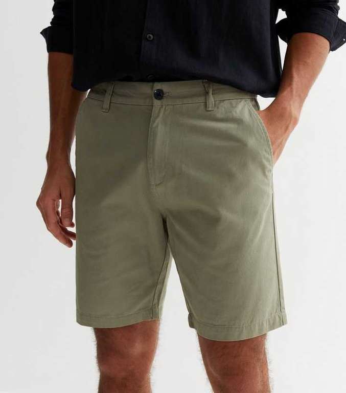 Olive Straight Fit Chino Shorts - £1.99 C&C