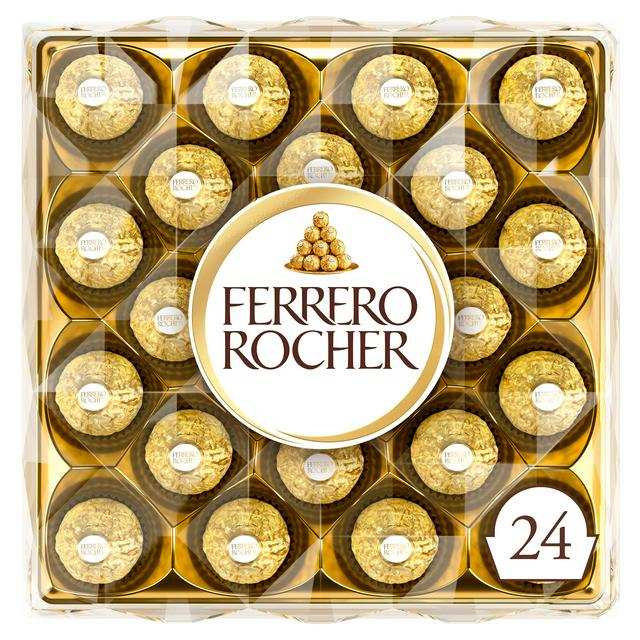 Ferrero Rocher Milk Chocolate Hazelnut Pralines Gift Box of Chocolates 24 Pieces 300g (instore - Greenhithe)
