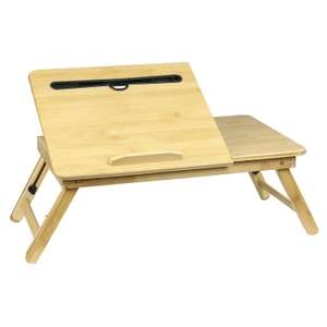 Lucy Bamboo Adjustable Laptop Tray - £5 (free click & collect) @ Homebase