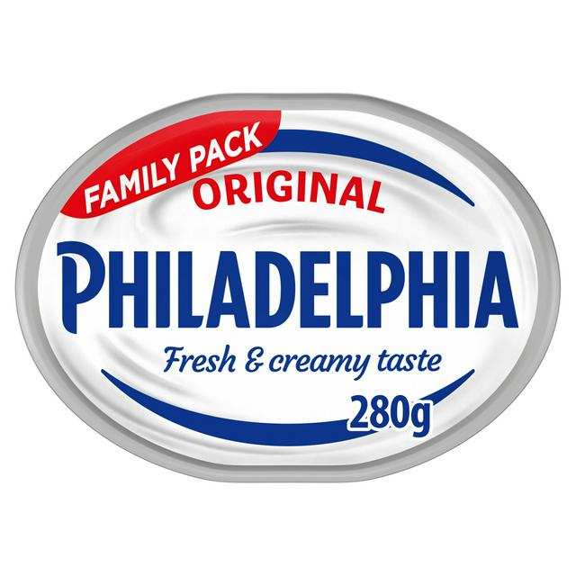 Philadelphia 280g Original/Light/Garlic & Herbs Soft Cream Cheese Family Pack - Nectar Price