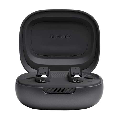JBL Live Flex, Wireless In Ear Headphones with smart charging case - Black / Silver / Blue / Pink