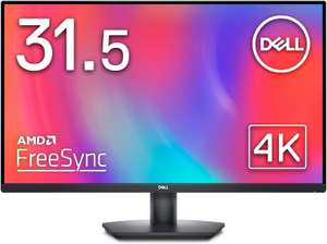 Dell SE3223Q 31.5 Inch 4K UHD Monitor - VA, 4ms, AMD FreeSync, 99% sRGB, DisplayPort, 2x HDMI, 3 Year Warranty - W/Code