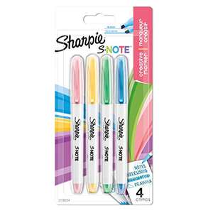 Sharpie S-Note Creative Colouring Marker Pens - 4 count 6 x packs for £8.90 / £7.90 with Subscribe & Save at Amazon