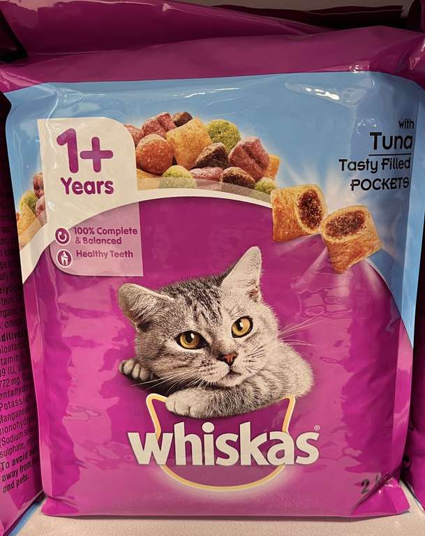 Whiskas Dry 2kG 1+ - Tuna & chicken flavours - £4.89 @ Home Bargains Thornaby