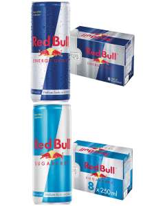 Red Bull Energy Drink/Sugar Free , 8 X 250Ml £6.50 / £6.18 Subscribe & Save @ Amazon
