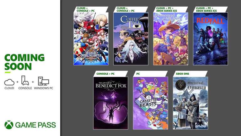 Xbox Game Pass Addition - Redfall, The Last Case of Benedict Fox, BlazBlue: Cross Tag Battle, and More