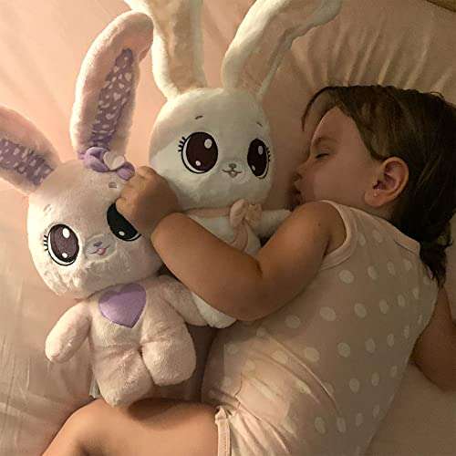 PEEKAPETS Pink Bunny | Funny, sweet and soft Plush toy that wiggles its ears when you Squeeze her tummy - £8.69 @ Amazon