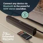 MAJORITY Bowfell | Bluetooth Sound Bar for TV | 50 Watt 2.0 Stereo Speaker Soundbar Optical, RCA, USB, MP3 & AUX Input 38cm Sold by iZilla