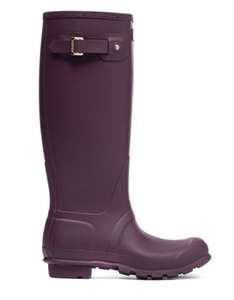 HUNTER Black Grape Original Tall Wellington Boots - £63 + £5.95 delivery @ BrandAlley