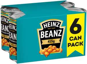 Heinz Baked Beanz, 6 x 415g £3.50 @ Amazon (voucher and subscribe and save £2.97)