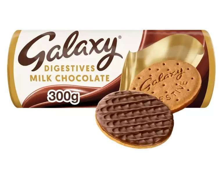 Galaxy Chocolate Digestives 300g - Orange or Milk Chocolate - £1.25 @ Asda