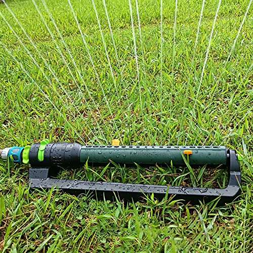 Amazon Basics Oscillating Water Sprinkler with 2-Way Adjustment and 1,9 cm Tool Adapter - £9.15 @ Amazon