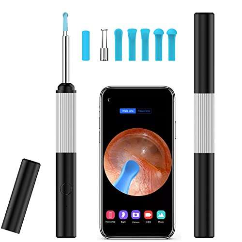 Ear Wax Removal Kit With Camera 1920P FHD, 6 LED Lights, Earwax Remover Tool - Sold by PATESON -LTD FBA