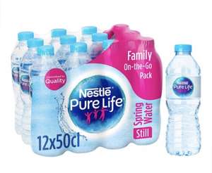 Nestle Pure Life Water 12X500ml - £1.75 (Clubcard Price) @ Tesco