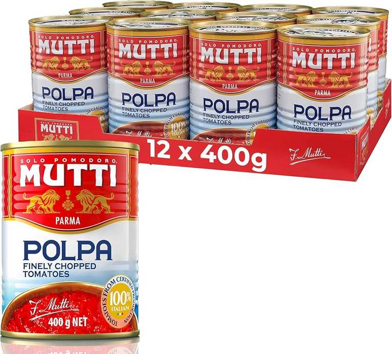 Mutti Finely Chopped Tomatoes 400g x 12
