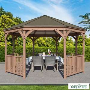 Yardistry 14ft (4.2m) Wooden Octagon Gazebo with Aluminium Roof - £1,199.99 @ Costco (Membership Required)