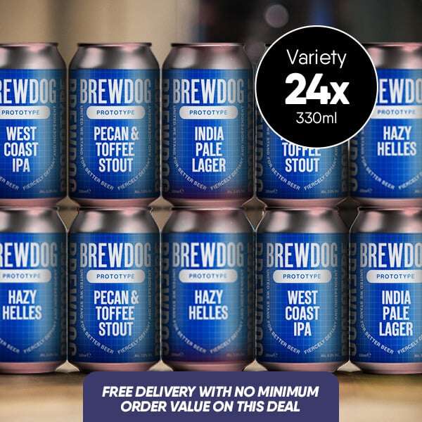 Hero Deal Brewdog 24x330ml Cans Bumper Beer Selection Box - £19.99 (No Minimum Order Value) @ Discount Dragon