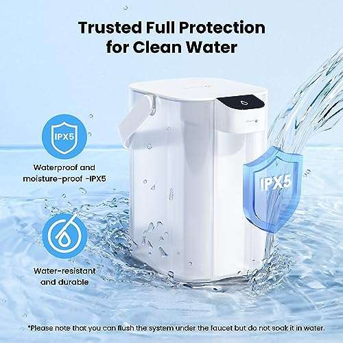 Waterdrop 3 Months Electric Instant Water Filter Jug, 3.5L - Sold by Waterdrop direct FBA