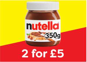 2 for £5 Nutella 350g