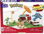 MEGA Pokémon Adventure Builder Picnic toy Building Set, Eevee and Lucario figures, 193 bricks and pieces £10.50 @ Amazon