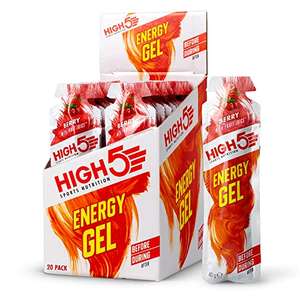 HIGH5 Energy Gel Quick Release Energy On The Go From Natural Fruit Juice (Berry, 20 x 40g) £9.35 (Subscribe & Save £8.42) @ Amazon