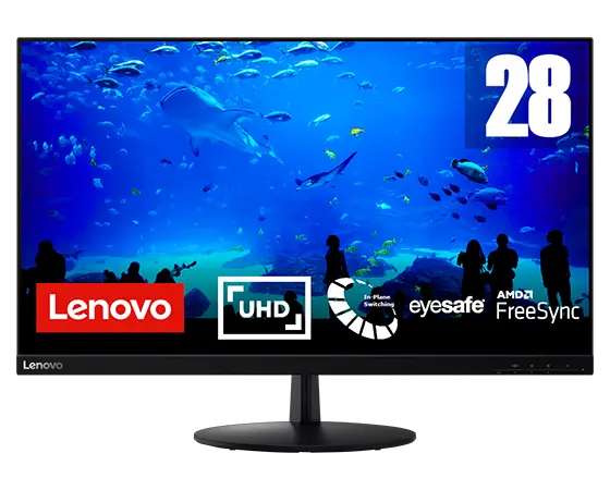 Lenovo L28u-30 28" - 4K UHD (3840 x 2160), IPS WLED, 60Hz, AMD FreeSync With Code Lenov Edu Store