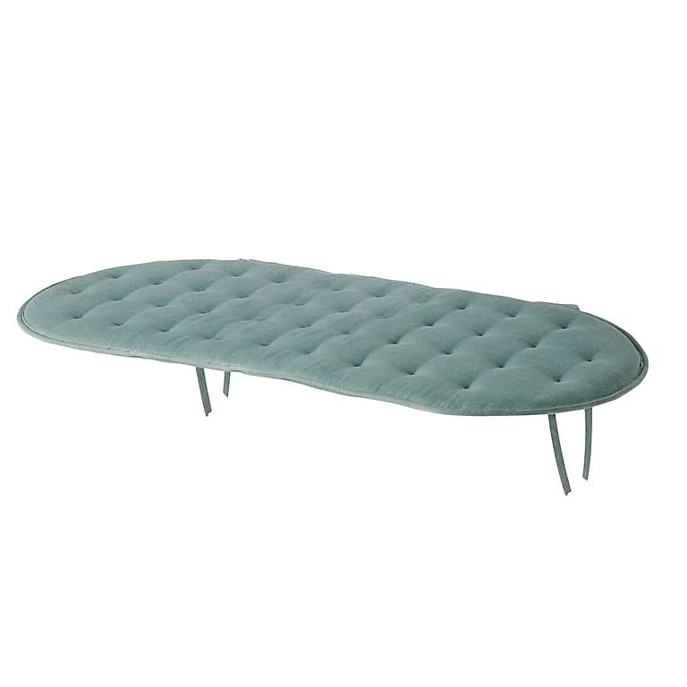 GoodHome Vernon Blue sea pine Bench cushion (L)94.5cm x (W)45cm £5, free Collection in Selected Stores @ B&Q