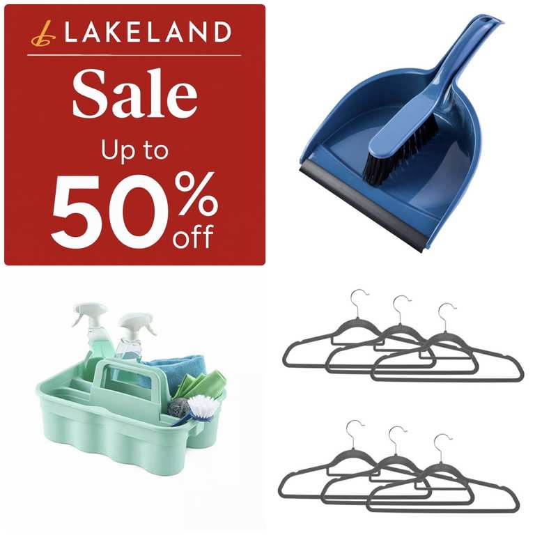 Sale / Free Click & Collect - Brush 74p / Dustpan & Brush Set £1.49 / Cleaning Caddy £2.49 / Cleaning Pack £3.99 & More