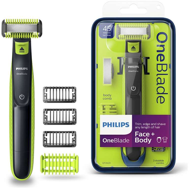 Philips OneBlade Face & Body Shaver & Trimmer QP2620/25 - £30 + Free Click and Collect @ Argos