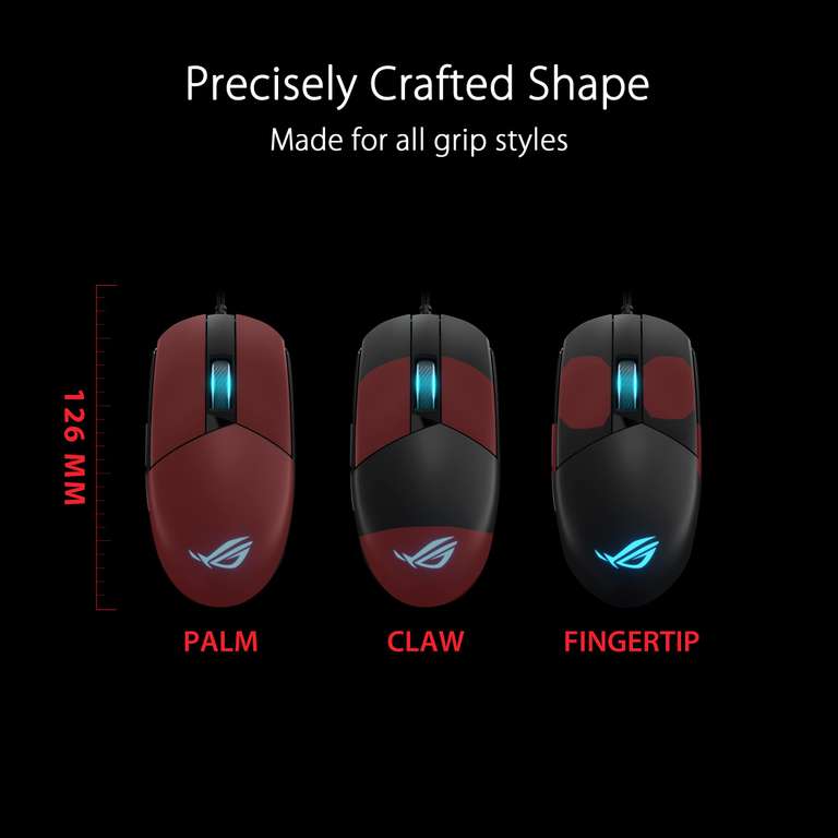 Asus ROG Strix Impact III Gaming Mouse £21.83 at Amazon