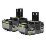 18V ONE+ Lithium+ 5.0Ah Battery Twin Pack (RB1850X2) - £99.99 Delivered @ Ryobi