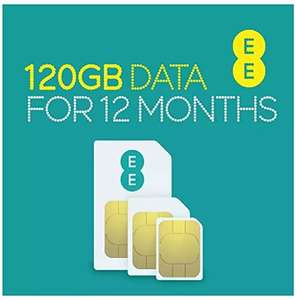 EE PAYG SIM card preloaded with 120GB of Data , valid for 12months - £50 @ Amazon