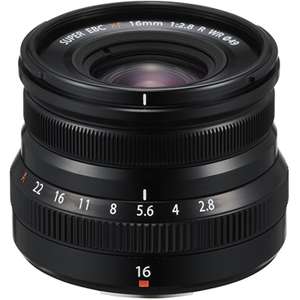 Fujifilm XF 16mm f2.8 R WR X Mount Lens: Black@Camera Centre UK LTD